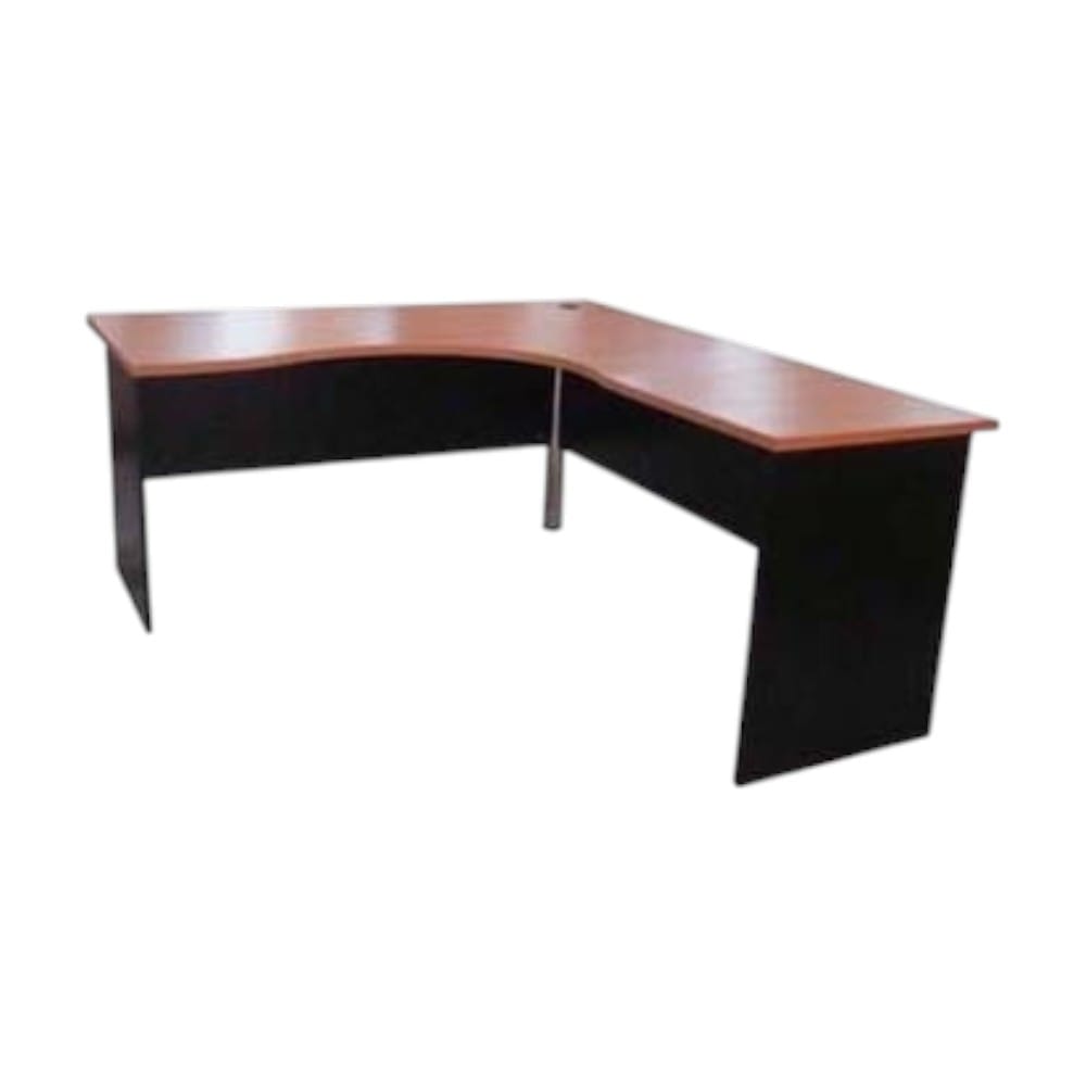 โต๊ะทำงานผู้บริหาร THAI SUN SPORT รุ่น TFW-L-01 160X180X75 ซม. สีเชอร์รี่-ดำ_0